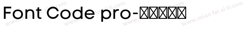Font Code pro字体转换